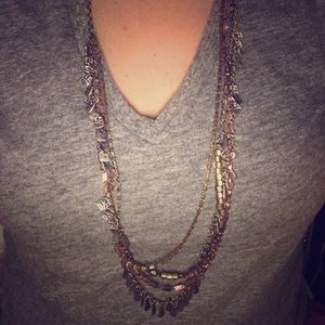 Mixed Metal Layering Necklace